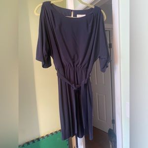 Jessica Simpson Elastic Waist Dark Blue Dress
